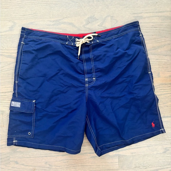 Polo Ralph Lauren Navy Blue Swim Trunks Men’s size XXL - Picture 1 of 7